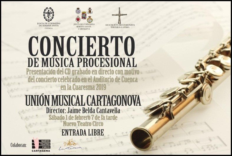 Molestar Claraboya Shinkan Presentación del disco grabado en directo por la UM Cartagonova en la Semana  Santa de Cuenca. - Unión Musical Cartagonova