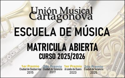 ¡Comienza el curso 2025/2026 en la Escuela de Música de la Unión Musical Cartagonova!